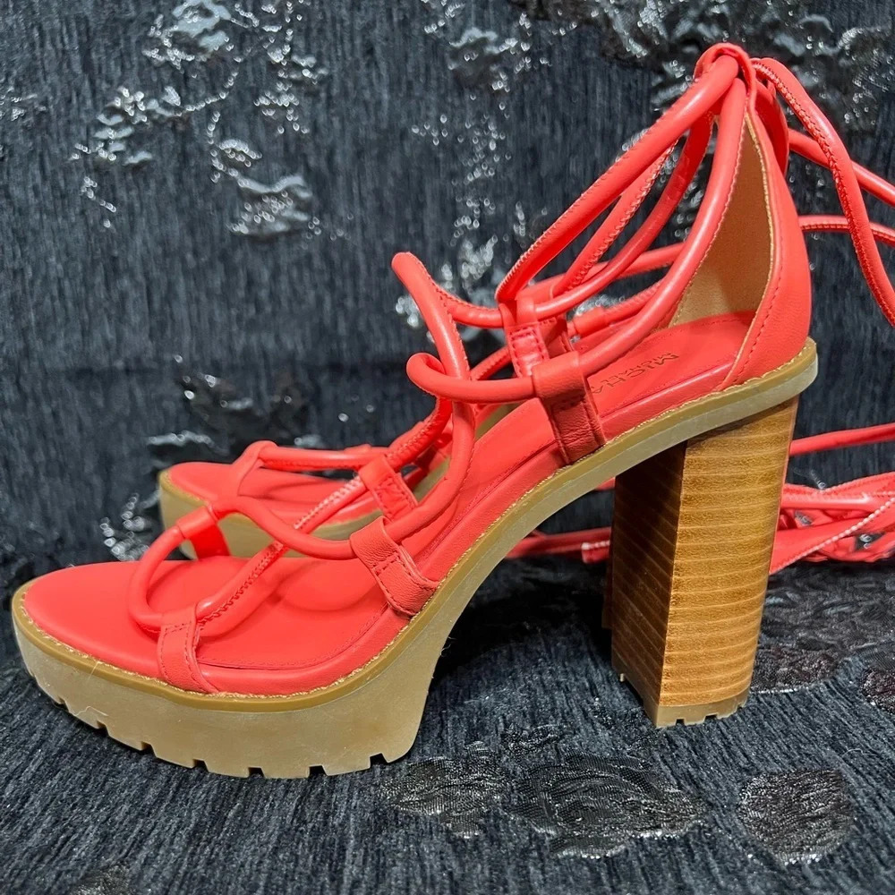 Michael Michael Kors - Coral Vero Lug Platform Ankle Wrap Sandal US 6.5 - Picture 7 of 9